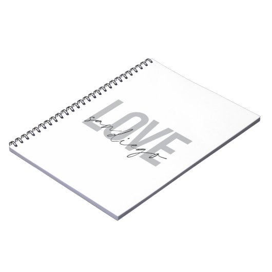 Minimale, moderne, stedelijke, koele design-liefde notitieboek (Linkerzijde)