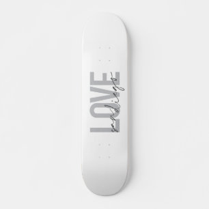 Minimale, moderne, stedelijke, koele design-liefde persoonlijk skateboard