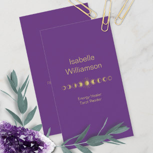 Minimale moderne sterren Amethyst mystieke motorfa Visitekaartje