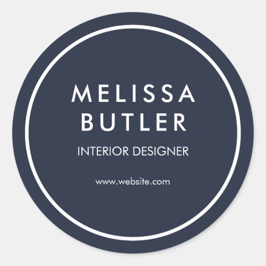 Minimale moderne Sticker voor de blauwKlassieke Ro (Voorkant)