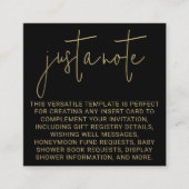 Minimale moderne stijlvolle eenvoudige slechts een informatiekaartje (Voorkant)