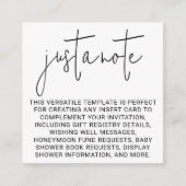 Minimale moderne stijlvolle eenvoudige slechts een informatiekaartje (Voorkant)