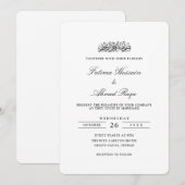 Minimale Moderne Stijlvolle Zwarte Script Moslim T Kaart (Voorkant / Achterkant)