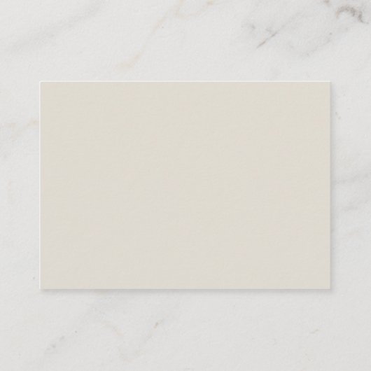 Minimale moderne Taupe Beige Weddenschap Details Informatiekaartje (Achterkant)