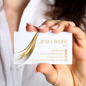 Minimale moderne trendy professionele QR code goud Visitekaartje