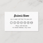 Minimale moderne trendy-trouwerekkaart visitekaartje (Achterkant)