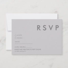 Minimale moderne trouwkaart RSVP Kaart