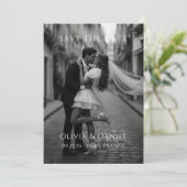 Minimale moderne trouwkaart 'Save the Date' Save The Date (Staand voorkant)