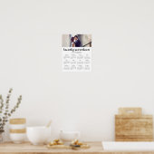 Minimale moderne typografie 2017 foto kalender poster (Keuken)