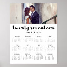 Minimale moderne typografie 2017 foto kalender