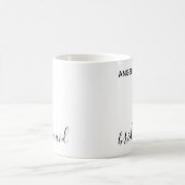 Minimale moderne typografie bruidsmeisje cadeau tr koffiemok (Center)