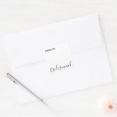 Minimale moderne typografie bruidsmeisje cadeau vierkante sticker (Envelop)