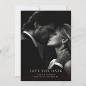 Minimale moderne typografie Foto Bewaar de datum Save The Date (Voorkant)