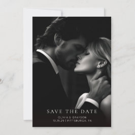 Minimale moderne typografie Foto Bewaar de datum Save The Date