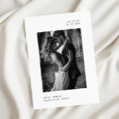 Minimale moderne typografie Fotobruiloft Save The Date