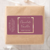 Minimale moderne typografie gouden lijst vierkant etiket (Insitu)