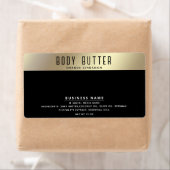 Minimale moderne typografie gouden zwarte label (Insitu)