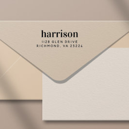 Minimale moderne Typografie Naam Return Address Zelfinktende Stempel