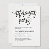 Minimale moderne Typografie Prijspartij Kaart (Voorkant)