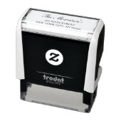 Minimale moderne Typografie Return Address Zelfinktende Stempel (Product)