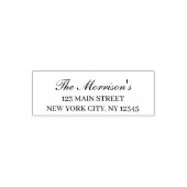 Minimale moderne Typografie Return Address Zelfinktende Stempel (Design)