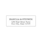 Minimale moderne Typografie Return Address Zelfinktende Stempel (Design)