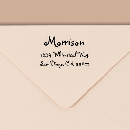 Minimale moderne Typografie Return Address Zelfinktende Stempel