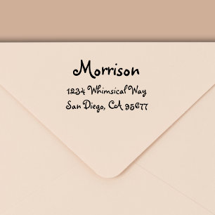 Minimale moderne Typografie Return Address Zelfinktende Stempel