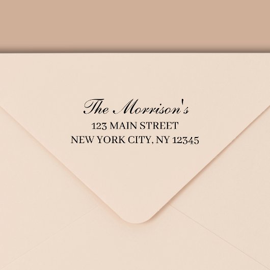Minimale moderne Typografie Return Address Zelfinktende Stempel