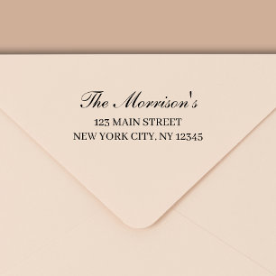 Minimale moderne Typografie Return Address Zelfinktende Stempel