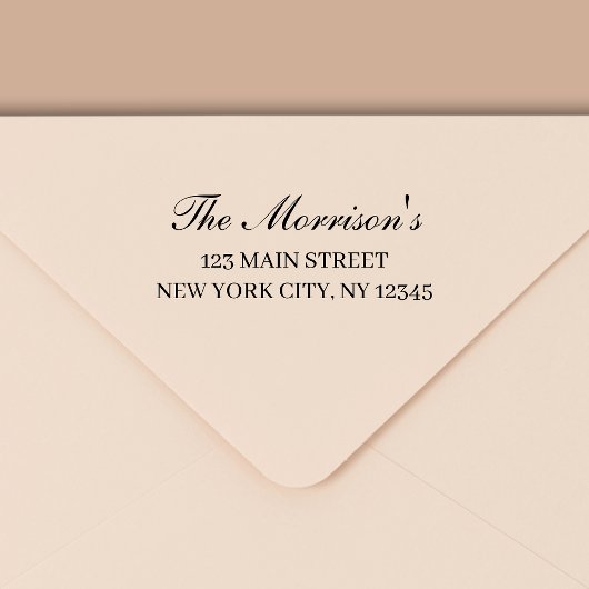 Minimale moderne Typografie Return Address Zelfinktende Stempel