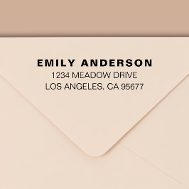 Minimale moderne Typografie Return Address Zelfinktende Stempel
