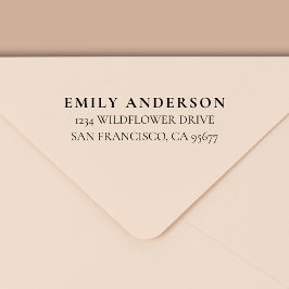 Minimale moderne Typografie Return Address Zelfinktende Stempel
