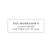 Minimale moderne Typografie Return Address Zelfinktende Stempel (Design)