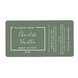 Minimale moderne typografie van olijfproducten etiket