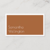 Minimale moderne Typografie voor Terracotta Visitekaartje (Voorkant)