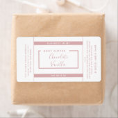 Minimale moderne typografie, wit product label (Insitu)