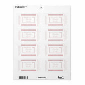 Minimale moderne typografie, wit product label (Full Sheet)
