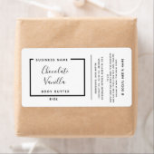 Minimale moderne typografie, wit product label (Insitu)