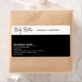 Minimale moderne typografie wit zwart etiket (Insitu)