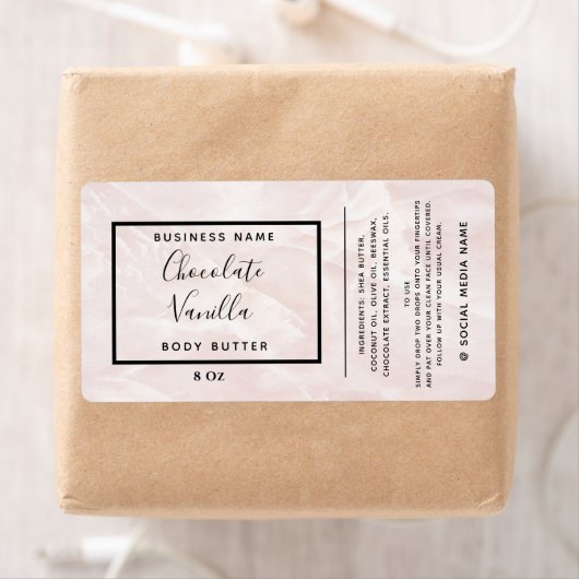 Minimale moderne typografische marmer etiket (Insitu)