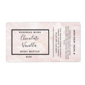 Minimale moderne typografische marmer etiket (Voorkant)