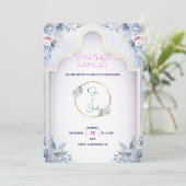 Minimale moderne uitnodiging tot huwelijk (Staand voorkant)