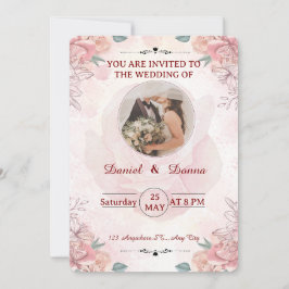 Minimale moderne uitnodiging tot huwelijk