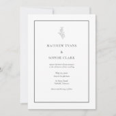 Minimale moderne uitnodiging tot huwelijk (Voorkant)