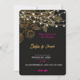 Minimale moderne uitnodiging tot huwelijk