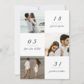 Minimale moderne uitnodiging voor fotobruiloft (Voorkant)