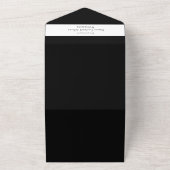 Minimale moderne unieke viering van het leven all in one uitnodiging (Buitenkant)