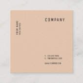 Minimale moderne, veelzijdige vierkaarten vierkante visitekaartje (Voorkant)