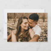 Minimale Moderne verandering van Datum Uitstel huw Save The Date (Achterkant)